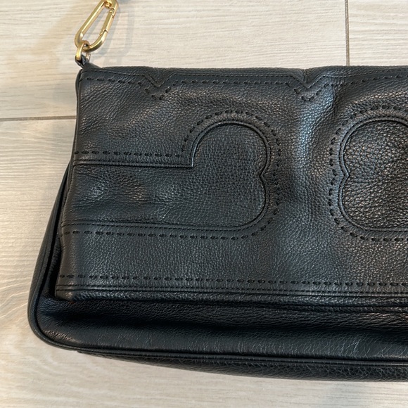 Tory Burch Amalie Pebbled Leather Foldover Crossbody - Picture 4 of 14